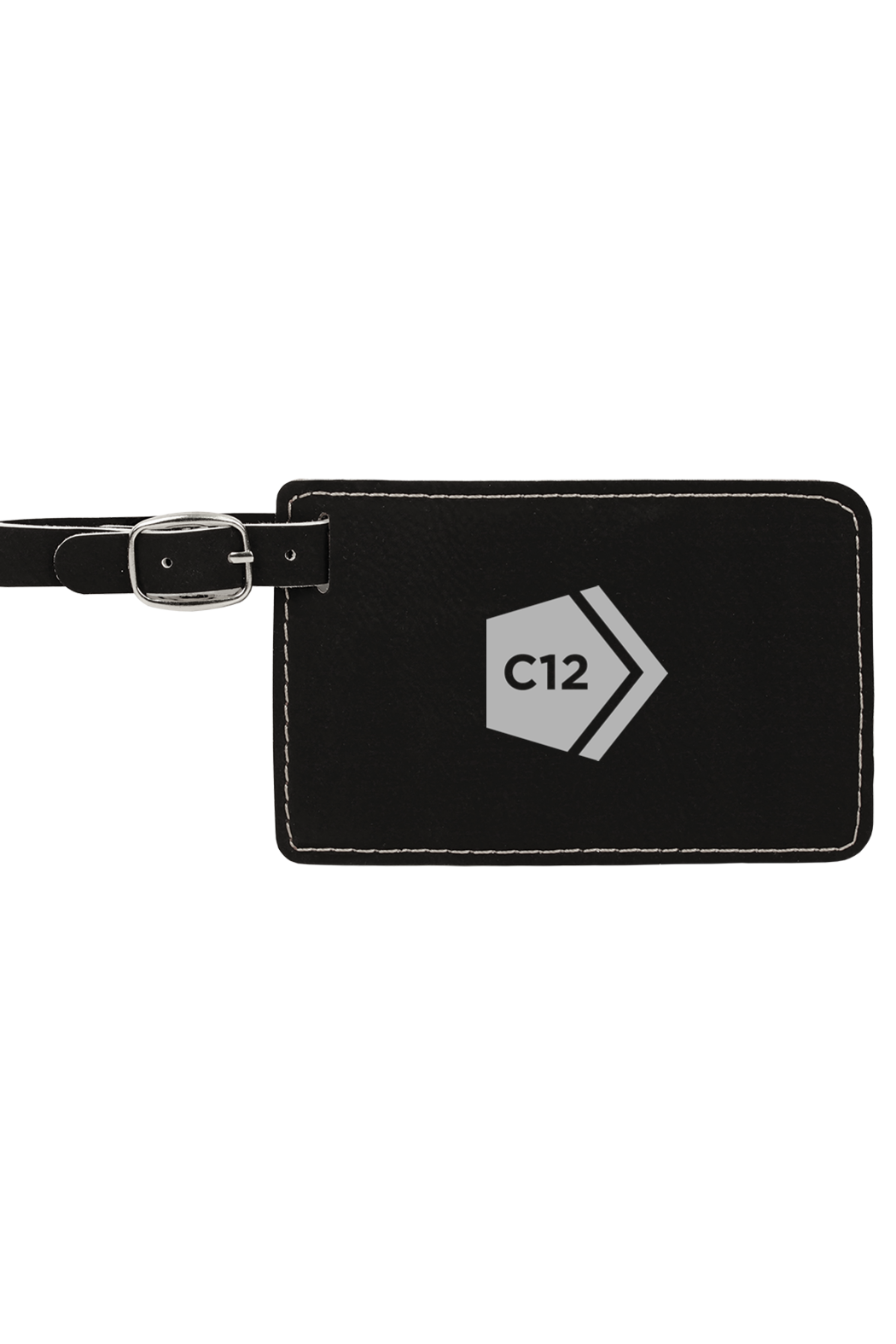 4 1/4" x 2 3/4" Laserable Leatherette Luggage Tag