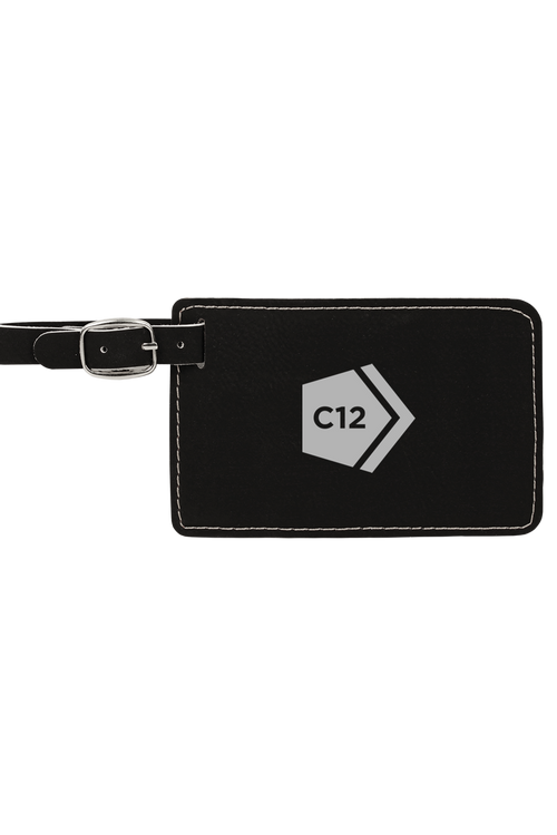 4 1/4" x 2 3/4" Laserable Leatherette Luggage Tag