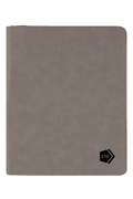 9 1/2" x 12" Laserable Leatherette Portfolio w/ Zipper and Notepad
