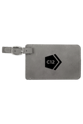 4 1/4" x 2 3/4" Laserable Leatherette Luggage Tag