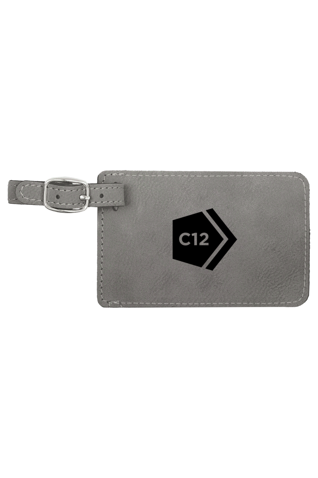 4 1/4" x 2 3/4" Laserable Leatherette Luggage Tag