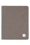 9 1/2" x 12" Laserable Leatherette Portfolio w/ Zipper and Notepad